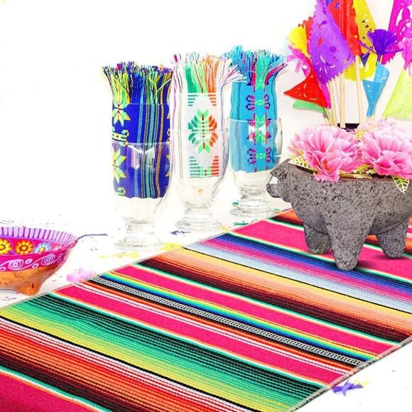 Mexican table runner 14 x 84 inch - Picture 6 of 6